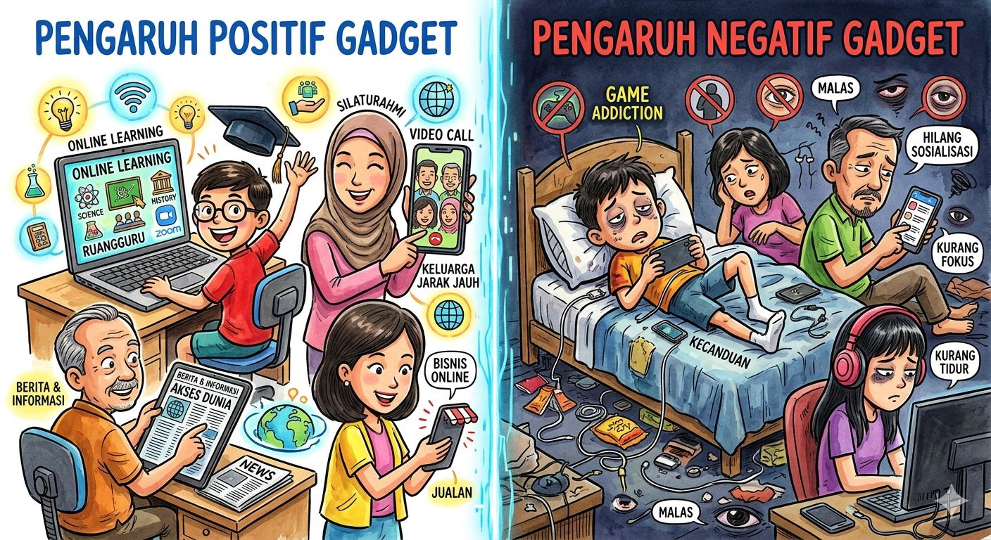 Dampak positif dan negatif Hp/gadget